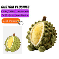 Peluche longue personnalisée en forme d'avocat, super douce, figurine de fruit rembourrée pour machine à griffes, service OEM ODM personnalisé, vente en gros