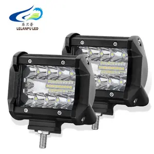 उज्ज्वल 60w 4 इंच काम प्रकाश एलईडी प्रकाश सलाखों मौके बाढ़ बीम काम ड्राइविंग प्रकाश Offroad कार ट्रक के लिए 12V 24V