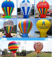 Ballons à air chaud gonflables pour la publicité extérieure, ballons à air chaud géants populaires pour les événements, ballons à air chaud gonflables à poser au sol à vendre
