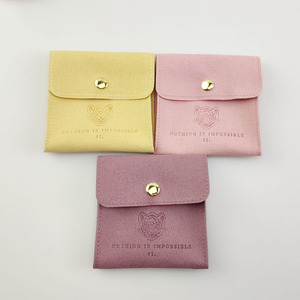 Bolsa de Joyería Personalizada Luda con Logotipo, Bolsa Pequeña de Microfibra para Empacar Joyería, Bolsa de Terciopelo para Guardar Aretes - Product Image 1