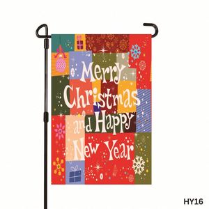 Banderas de Jardín Navideñas Personalizadas, Impresión Digital de Alta Definición a Doble Cara, Poliéster Impermeable, Asta de Fibra de Vidrio, Vibrantes - Product Image 2