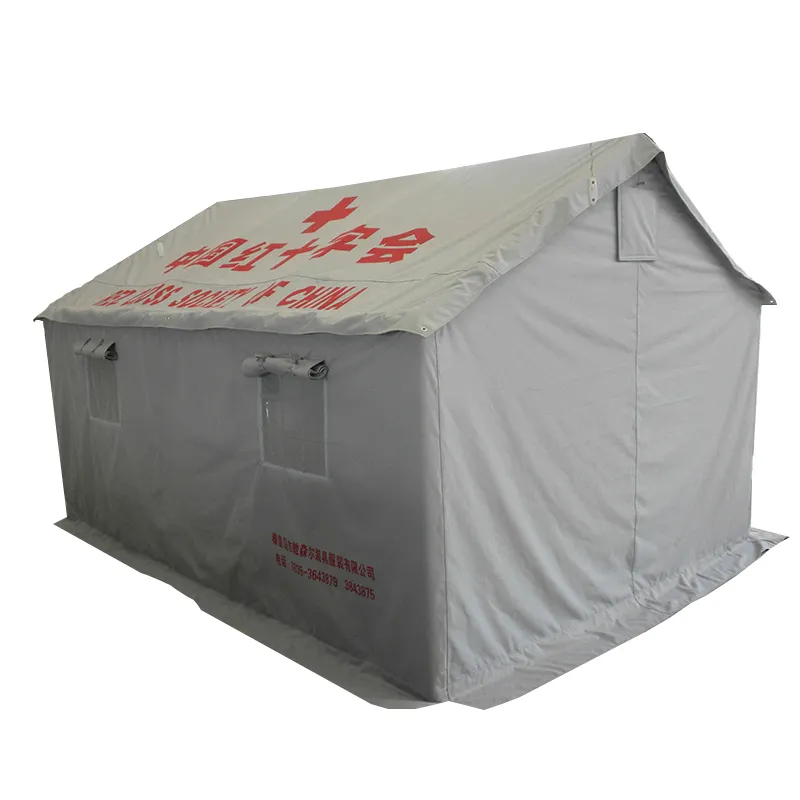 12平方メートル赤十字災害救助テントの組織災害発生のための頑丈な医療テント緊急事態