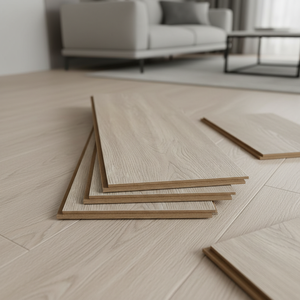 Pavimento Laminato Impermeabile 8mm 12mm, Pannelli Laminati Lucidi 8mm a Sospensione - Product Image 1