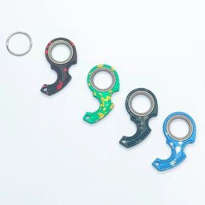 Sáng Tạo Keychain <span class=keywords><strong>Fidget</strong></span> <span class=keywords><strong>Spinner</strong></span> lo lắng giảm căng thẳng Đồ chơi xoay vòng mát mẻ Keyring làm giảm sự nhàm chán ADHD Quà Tặng Karambit <span class=keywords><strong>Spinner</strong></span> - Product Image 2