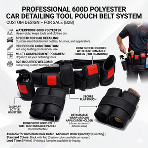Custom Design 600D Polyester Waterproof Work Car Detailing <b>Tool</b> Pouch Bag For Sale - Product Image 2