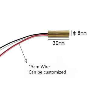 8 * 30mm532nm10mw Módulo láser verde Nueva condición Longitud de onda dirigida al emisor de cabezal láser verde de 532nm para posicionamiento de puntos - Product Image 2