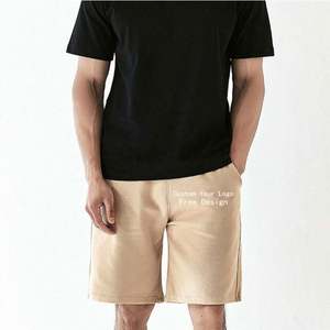 กางเกงขาสั้นออกกำลังกายผ้าฝ้ายพิมพ์ลายสกรีนคุณภาพสูงสำหรับผู้ชาย ทรงปกติ เอวยางยืด ลายสก็อต โลโก้แบบกำหนดเองสำหรับฤดูร้อน ระบายอากาศได้ดี - Product Image 1