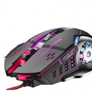 เมาส์เกมมิ่งแบบมีสาย USB 6D พร้อมมาโคร โปรแกรมได้ มีไฟเรืองแสง สำหรับอีสปอร์ต เมาส์กลไกแบบมีสาย USB ขายส่ง - Product Image 4