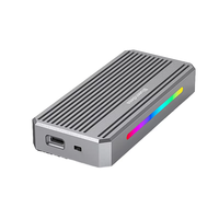 Adaptor USB4 M.2 ke USB-C 40 Gbps 40 Gbps dengan tambahan dukungan aluminium Heatsink USB4 40 Gbps untuk NVME SSD USB 4 M.2