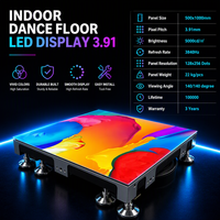 Planchers de danse LED portables à vendre, plancher de danse interactif LED, spectacle de scène, DJ bar, utilisé