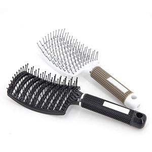 Wholesale Modern Anti-Static Detangle Waterproof High Temperature Resistance <b>Hair</b> <b>Brush</b> Nylon <b>Bristles</b> Plastic - Product Image 1
