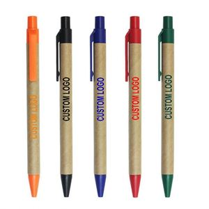 Promotional <b>Cheap</b> Custom Logo Eco Friendly Recycled Click Paper Pen - Product Image 1