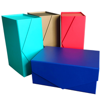 Boîte en carton pliante magnétique de luxe pour le revêtement UV de cosmétiques et le style élégant de dossier de stratification de Matt