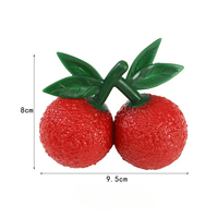 Yangmei Pi Pa Giocattolo Antistress a Pressione - Set di Bambole a Forma di Frutta Simulate - Magia per Alleviare lo Stress in Ufficio