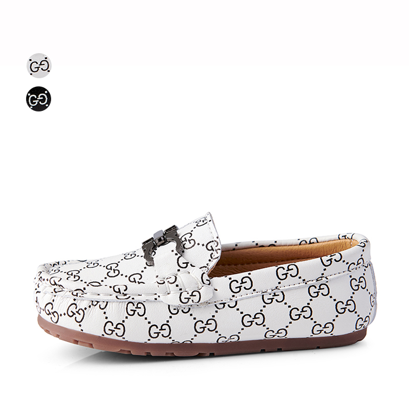 Мокасины детские из натуральной кожи, повседневная обувь на плоской подошве, без застежки, дизайнерские лоферы, для мальчиков