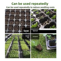 Plateaux de Germination en Plastique à 21/32/50/72/105/128 Cellules pour Semis et Jeunes Plants