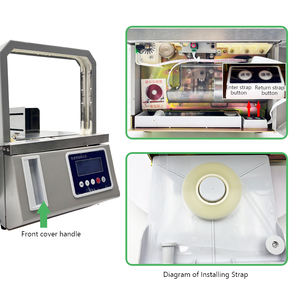 Máquina <span class=keywords><strong>Flejadora</strong></span> Eléctrica <span class=keywords><strong>Automática</strong></span>, Herramienta Compacta para Empaquetar Vegetales, Operación Simple, Múltiples Especificaciones de Cinta <span class=keywords><strong>Flejadora</strong></span> - Product Image 2