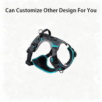 Fabricant ODM OEM, harnais pour chien personnalisé avec AirTag, harnais réglable pour animaux de compagnie avec support pour traceur