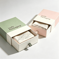 Boîtes à tiroir coulissantes en carton rigide imprimées sur mesure pour emballages cadeaux de luxe, foulards, etc.