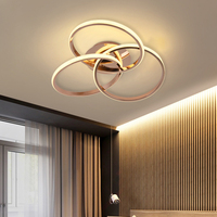 Nouveau design moderne, montage en surface pour salon, chambre à coucher, salle à manger, plafonnier LED fantaisie 68W