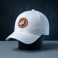 Topi Baseball Wanita Anti Air Bordir Logo Custom Warna Putih Buatan Cina