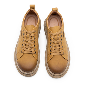 Bottiglie di alta qualità blanches pour hommes nuovi stivali da escursionista in pelle di mucca per uomo all'aperto pieno fiore scarpe in vera pelle marca 49 # - Product Image 3