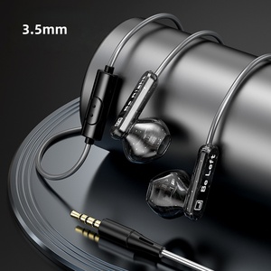 หูฟังอินเอียร์แบบไดนามิกคุณภาพสูง 3.5 มม. ลำโพงคู่ พร้อมสายควบคุม สำหรับ <span class=keywords><strong>iOS</strong></span> Android หูฟังแบบมีสายสำหรับเล่นเกมและฟังเพลง - Product Image 6