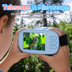 Inskam E209 <span class=keywords><strong>Microscopio</strong></span> <span class=keywords><strong>e</strong></span> <span class=keywords><strong>Telescopio</strong></span> Digitale 2-in-1 per Bambini, HD 1080P, Giocattolo STEM Portatile per Esplorazione della Natura all'Aperto - Product Image 6
