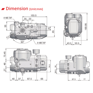 Tissin หัวฉีด Ts900ระบบ T6แบบเส้นตรง/โรตารี่ขนาด7 4-20mA - Product Image 5