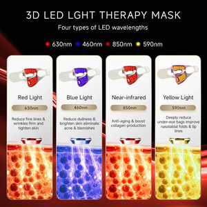 Masque <span class=keywords><strong>facial</strong></span> LED EYCO 630nm 850nm, <span class=keywords><strong>appareil</strong></span> de luminothérapie rouge avec patch rafraîchissant, fabricant OEM ODM - Product Image 6