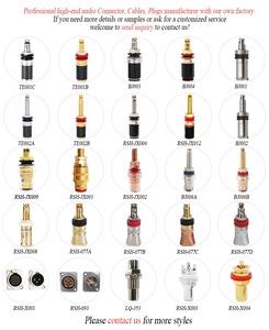 RASANTEK OEM ODM TE004 Bornes de connexion pour haut-parleur en laiton, prises banane femelles plaquées or pour amplificateur Hi-Fi - Product Image 6