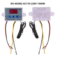 Controlador de Temperatura XH-W3002 AC110V-220V DC12V/24V, Termostato Digital LED, Interruptor Microcomputarizado, Sensor Termorregulador