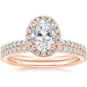 Bague en moissanite ovale de 1,5 carat |   Bague torsadée en argent sterling 925 plaqué or |   Bague de fiançailles et de mariage pour femmes - Product Image 1