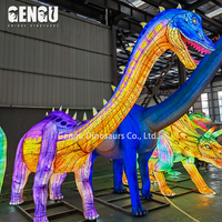 Lanterne de dinosaure pour parc extérieur, décoration de vacances, lanterne étanche avec lumière