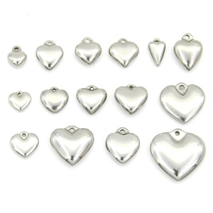 จี้รูปหัวใจสแตนเลสสตีล Anno Jewelry แบบไฮดรอลิก 3 มิติ สำหรับสร้อยคอ สร้อยข้อมือ อุปกรณ์ทำเครื่องประดับ DIY - Product Image 1