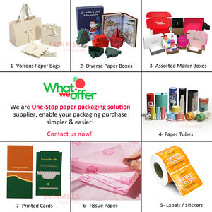 定制标志印刷品牌环保送货瓦楞牛皮纸邮件箱送货邮件箱服装纸盒 - Product Image 5