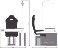 Optometry Refraction Unit TCS-880 Manufacturer Best Price Electric Ophthalmic Unit for 2 Devices