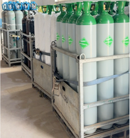 Bouteille d'argon industrielle ISO 9809 40L 50L, gaz d'argon pur, bouteille en acier