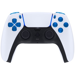 EXtremeRate Accesorios para Juegos, Kit de Botones Transparentes Azules R2R1 L2L1, Juego Completo de Gatillos para Reparación de Controles de Playstation5 PS5 - Product Image 3
