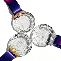 Étiquettes personnalisables en cristal or, argent, cuivre, médailles en métal et cristal pour les compétitions sportives, les matchs de basketball et les récompenses d'événements