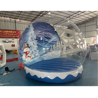 Dôme igloo gonflable transparent blanc géant pour fête, tente de Noël, globe de neige, boule de neige