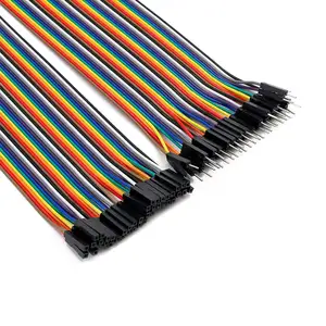 Personalizado 10cm 20cm Color DuPont Cable M a F DuPont Cable macho a hembra Cable de puente