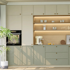 Mobili da Cucina Moderni Personalizzati, Credenza Integrata a Parete in Legno Massello con Finitura Laccata, Personalizzazione Completa per Villa - Product Image 2