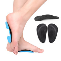 Demi-semelles de soutien de la voûte plantaire en coton respirant et élastique, absorbant les chocs, pour l'alignement des pieds, idéales pour la course, la marche et les inserts de chaussures quotidiennes