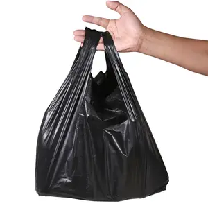 YC 2024 all'ingrosso diretto t-shirt marsupio borsa trasparente LDPE Shopping Bag personalizzata sorridente con viso sacchetto di plastica