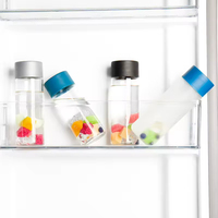 Bouteille vide transparente personnalisée en verre dépoli pour jus, boissons et eau minérale – 250ml/350ml/500ml/750ml/800ml
