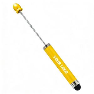 Promotion Office Business Activities <b>Gift</b> Diy Beads <b>Pen</b> Custom LOGO Printed Beaded <b>Pens</b> Wholesale - Product Image 1