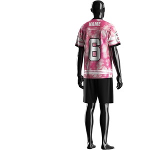 Chemise de maillot d'entraînement en polyester court de haute qualité Séchage rapide Joueur de football américain Streetwear T-shirt en maille d'équipe extérieure - Product Image 4