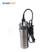 Pompe à eau d'irrigation solaire STARFLO SF1280-30 12LPM 12V CC Pompe à diaphragme en acier inoxydable 12LPM Pompe solaire