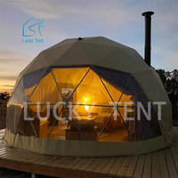 Tente dôme d'hôtel de plein air tente dôme d'hôtel écologique de luxe maison dôme préfabriquée pour camping et complexe